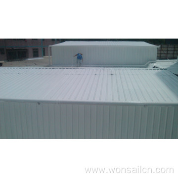 Thermal insulation coating iron sheet roof project